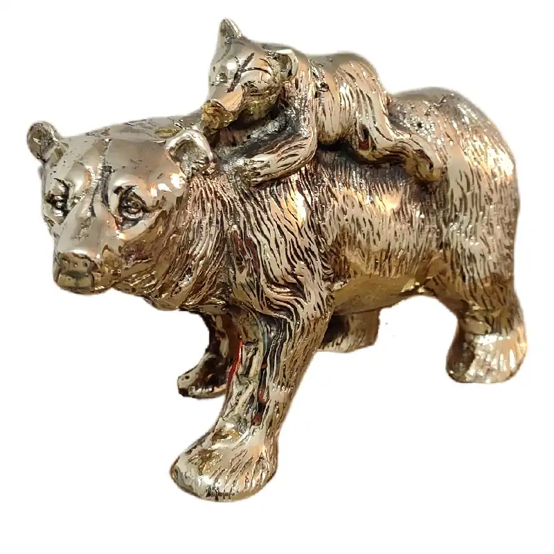 مجسمه برنزی مدل خرس