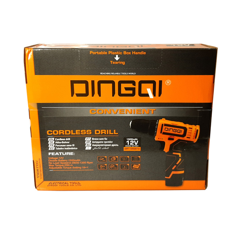 دریل پیچ گوشتی شارژی دینگشی مدل 1001