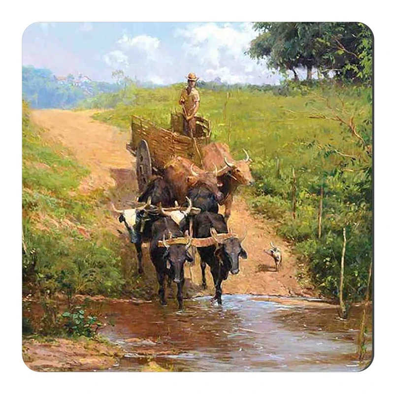 مگنت طرح نقاشی منظره روستایی کد wmg451