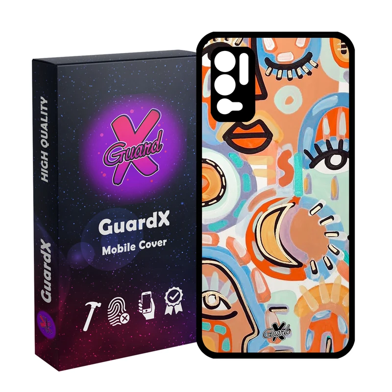 کاور گارد ایکس طرح چهره مدل Glass10431 مناسب برای گوشی موبایل شیائومی Redmi Note 10 5G/Poco M3 Pro /Redmi Note 10T 5G