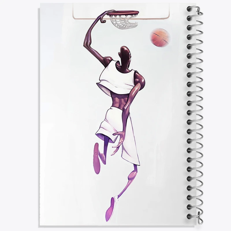 دفتر نت موسیقی 50 برگ خندالو مدل بسکتبال (Basketball) کد F1677