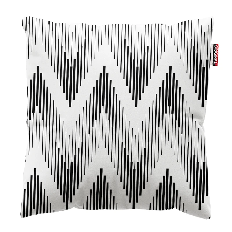 کوسن پاد آفرین مدل مینیمال طرح زیگزاگ کد PK402333 سایز 40*40 سانتی متر