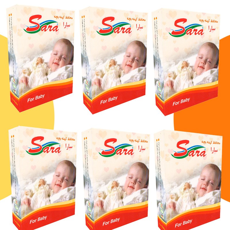 محافظ کهنه کودک سارا مدل 17931-6Box بسته 50 عددی