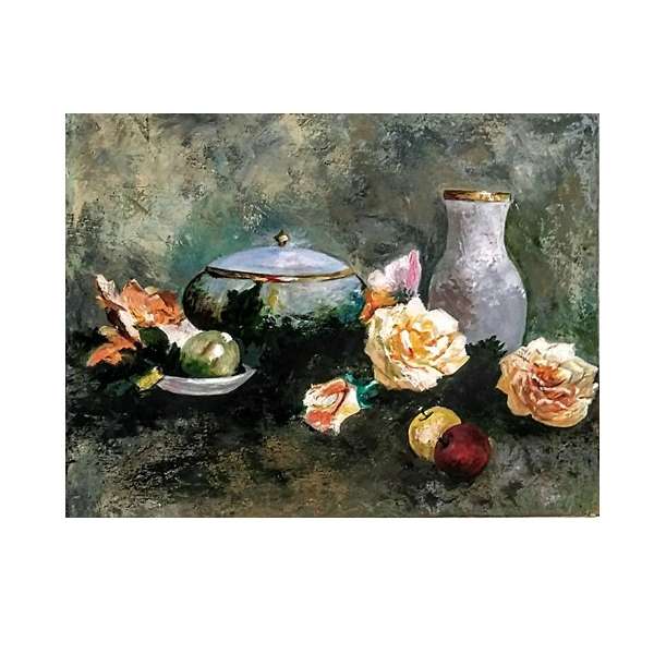 تابلو نقاشی رنگ روغن مدل طبیعت بی جان