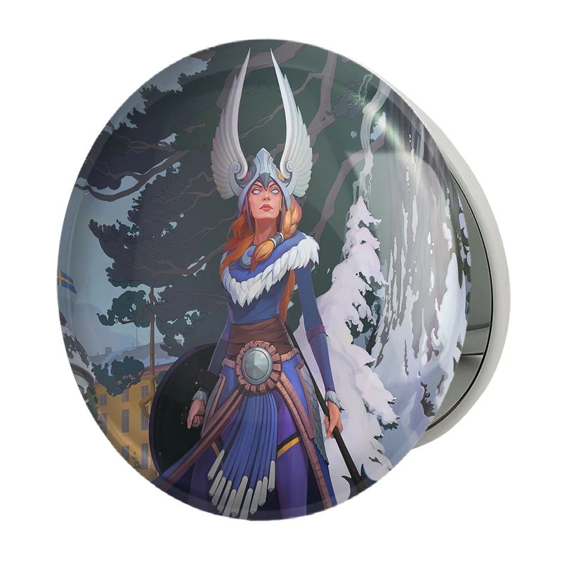 آینه جیبی خندالو طرح بازی دوتا (Dota 2) مدل تاشو کد 31443