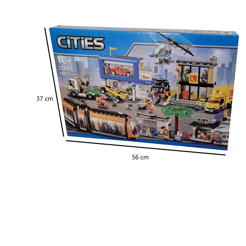 ساختنی مدل شهر و وسیله نقلیه کد 22038