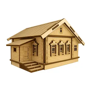 ساختنی 50 تکه مدل ماکت چوبی کلبه کد M184