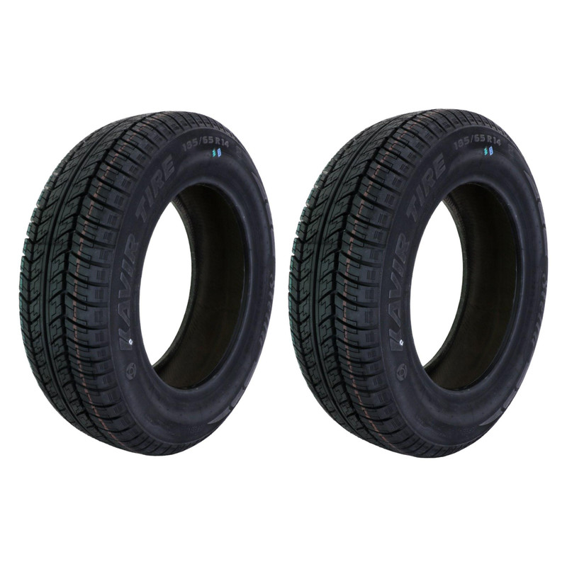لاستیک خودرو کویر تایر مدل KB14 سایز 185/65R14 - دو حلقه