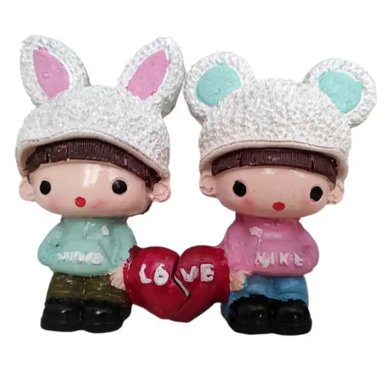 مجسمه طرح پسر و دختر خرگوشی مدل ESHG مجموعه دو عددی