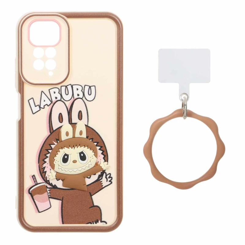 کاور مدل Labubu مناسب برای گوشی موبایل شیائومی Redmi Note 11 / Note 11s به همراه آویز
