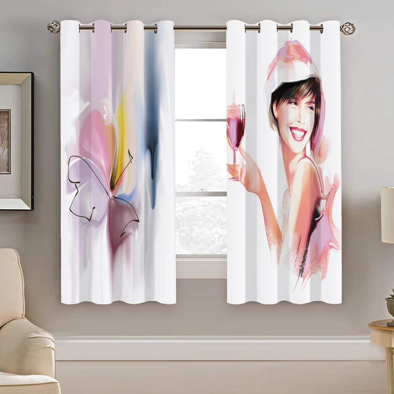 پرده نیروانا طرح چهره مدل مخمل کد 4931 سایز 140×200 سانتی متر