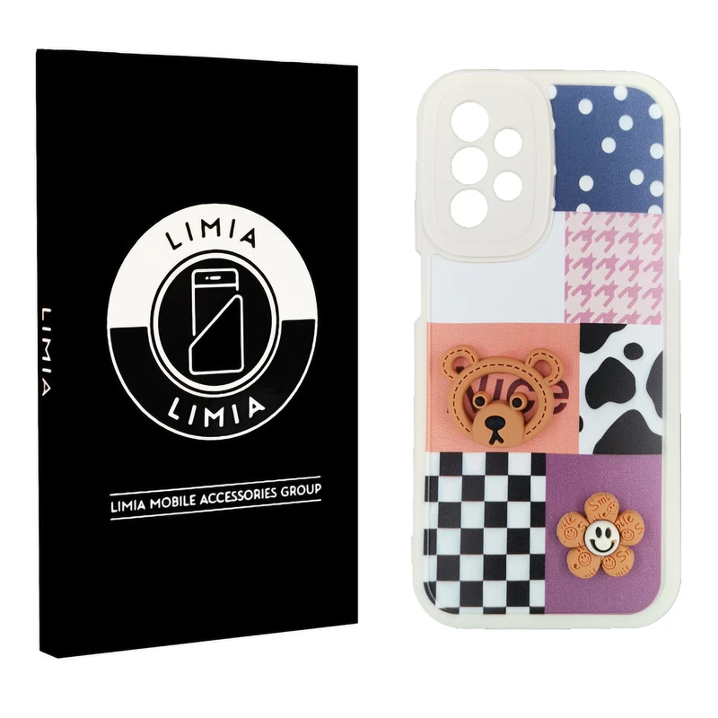 کاور لیمیا مدل فانتزی لنزدار ژله ای طرح عروسکی برجسته مناسب برای گوشی موبایل سامسونگ Galaxy A13 4G