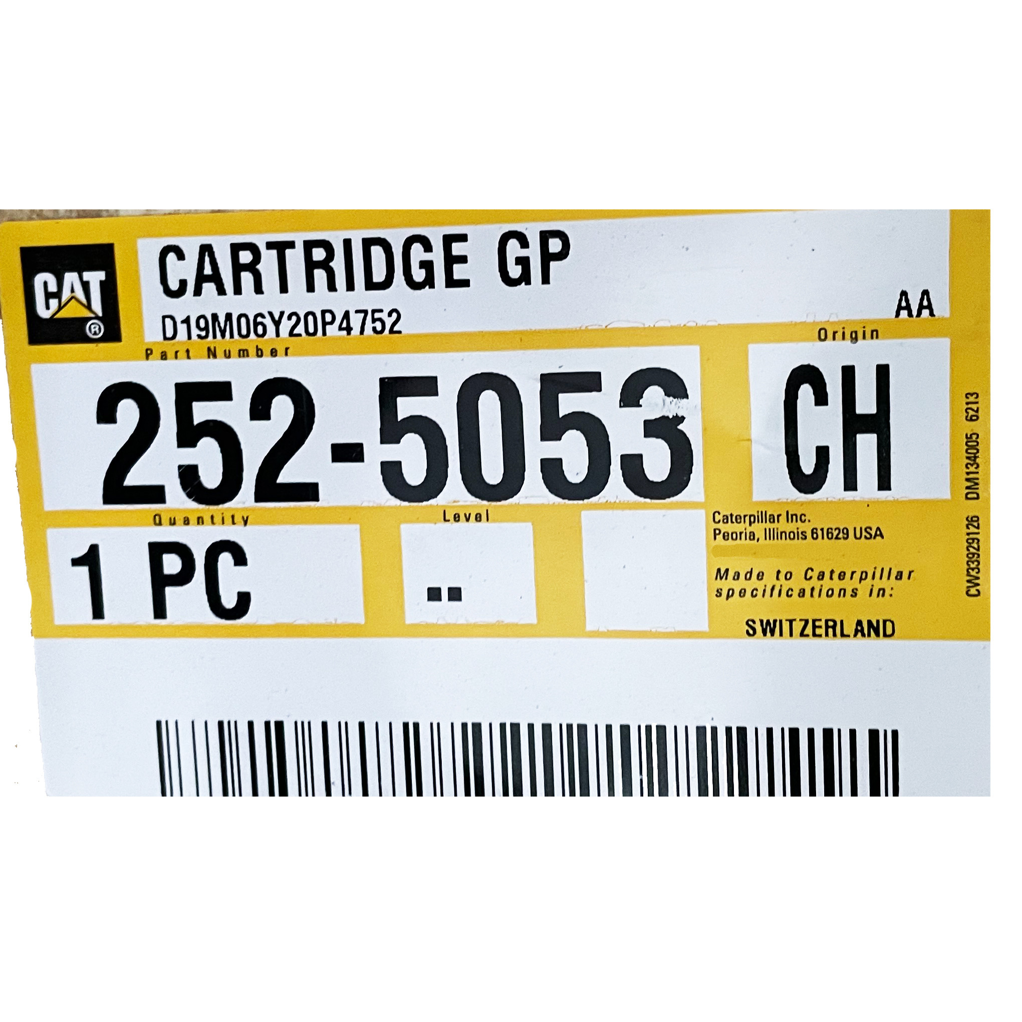 کارتریج توربوشارژ ماشین آلات کاترپیلار کد 2525053