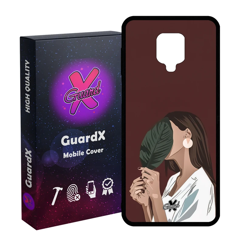 کاور گارد ایکس طرح دختر مدل Glass10476 مناسب برای گوشی موبایل شیائومی Redmi Note9 Pro/Note 9 Pro Max/Redmi Note 9S/MI Poco M2 Pro