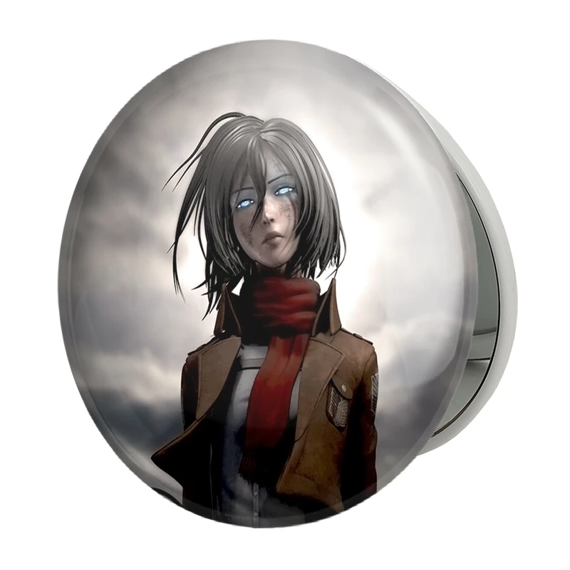 آینه جیبی خندالو طرح میکاسا آکرمن انیمه اتک آن تایتان Attack on Titan مدل تاشو کد 10996 