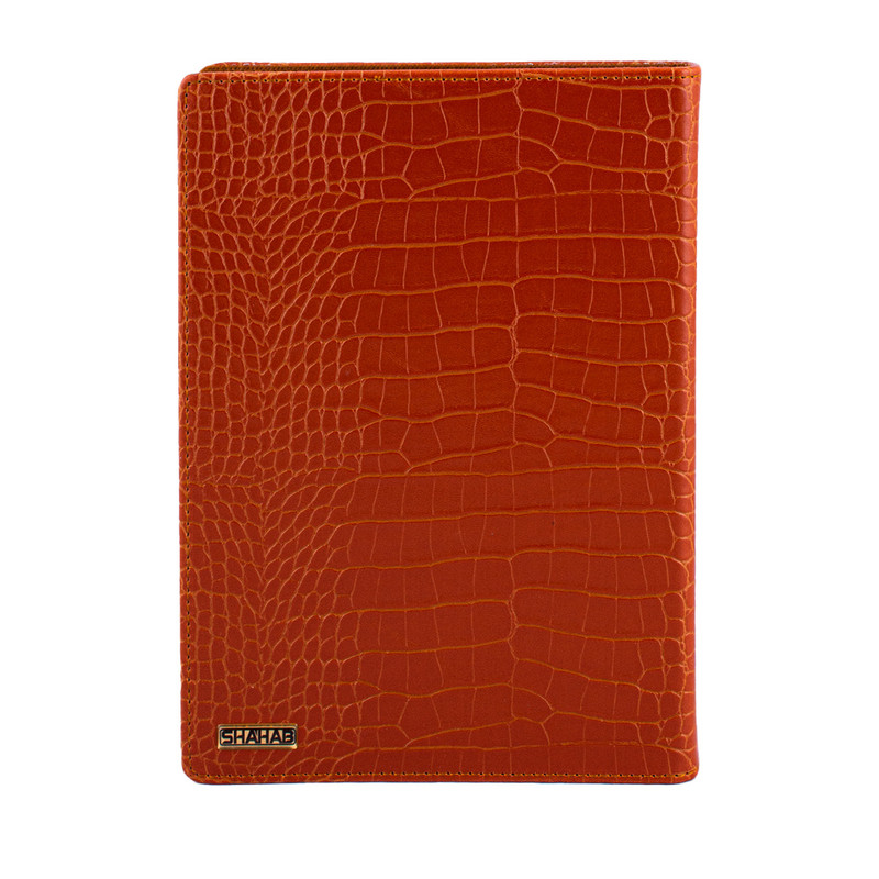 دفتر کلاسوری شهاب مدل چرمی پوست ماری