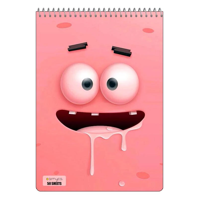 دفتر نقاشی 50 برگ سیمی کارنیکا طرح باب اسفنجی spong bob کد 46859