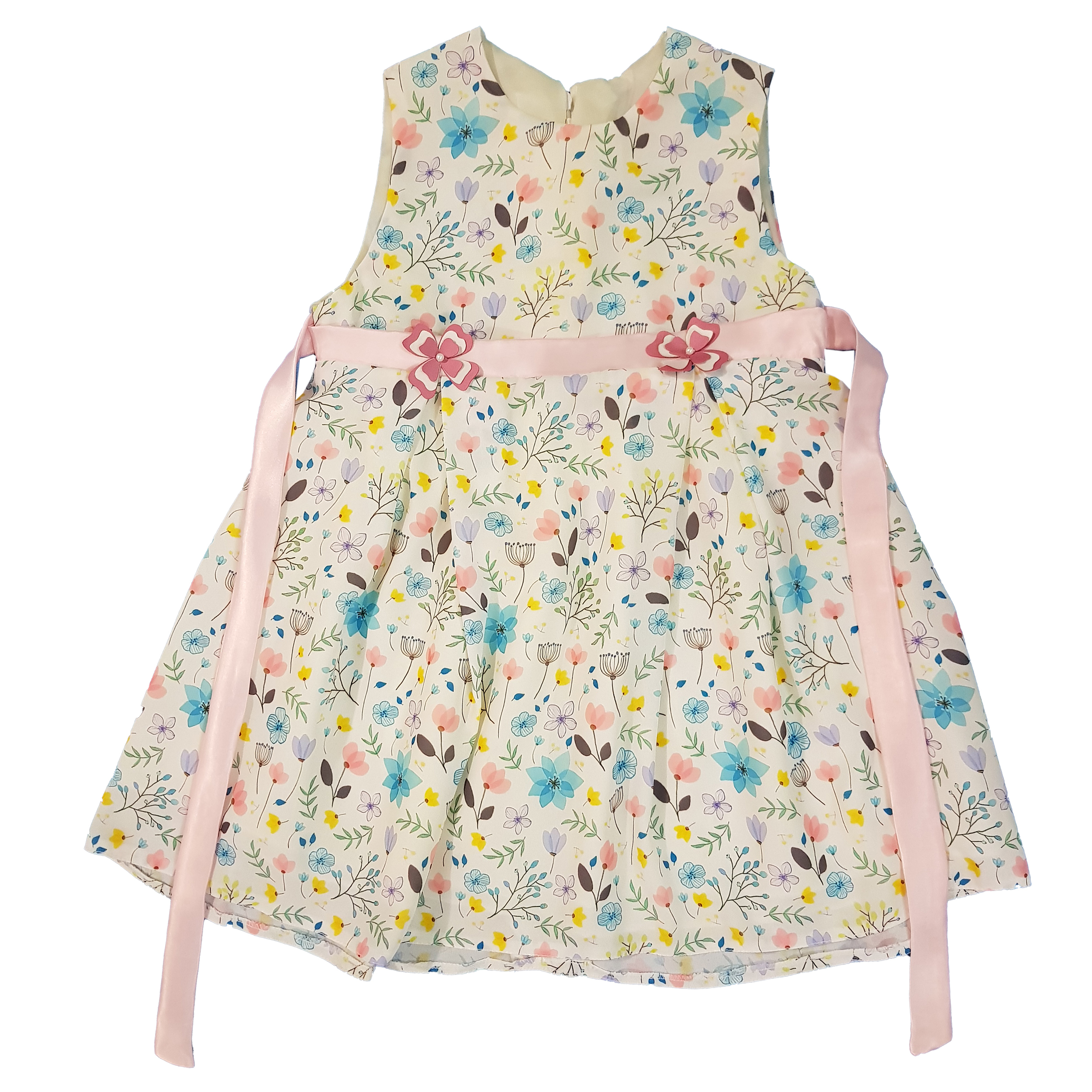 پیراهن دخترانه مدل برگ کد san