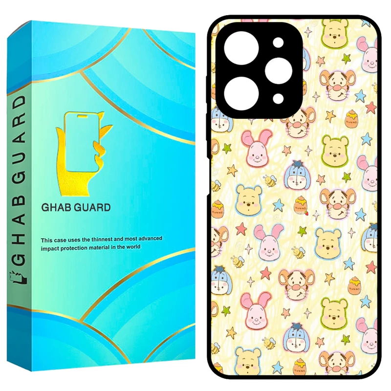 کاور قاب گارد طرح پو و دوستان مدل GCHPR12 مناسب برای گوشی موبایل شیائومی Redmi 12 4G / Redmi 12 5G / Poco M6 Pro 5G