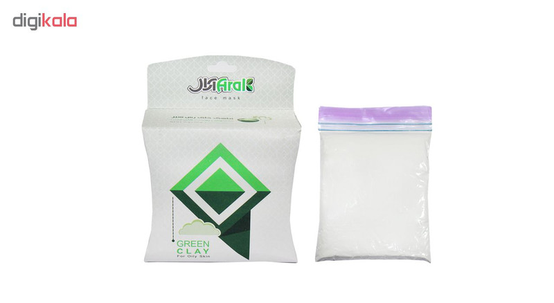 ماسک صورت آرال مدل Green clay وزن 250 گرم