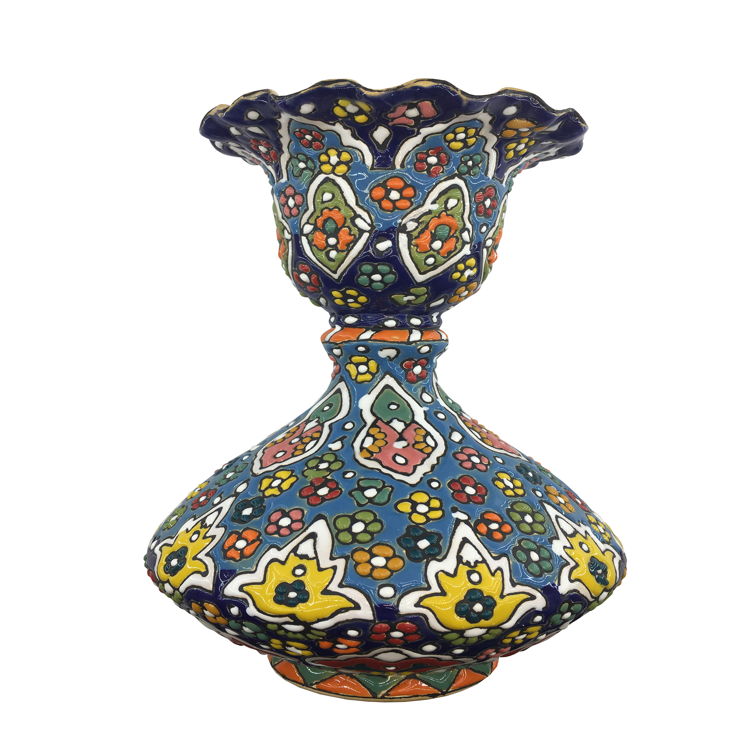 گلدان میناکاری سفالی کد 315g