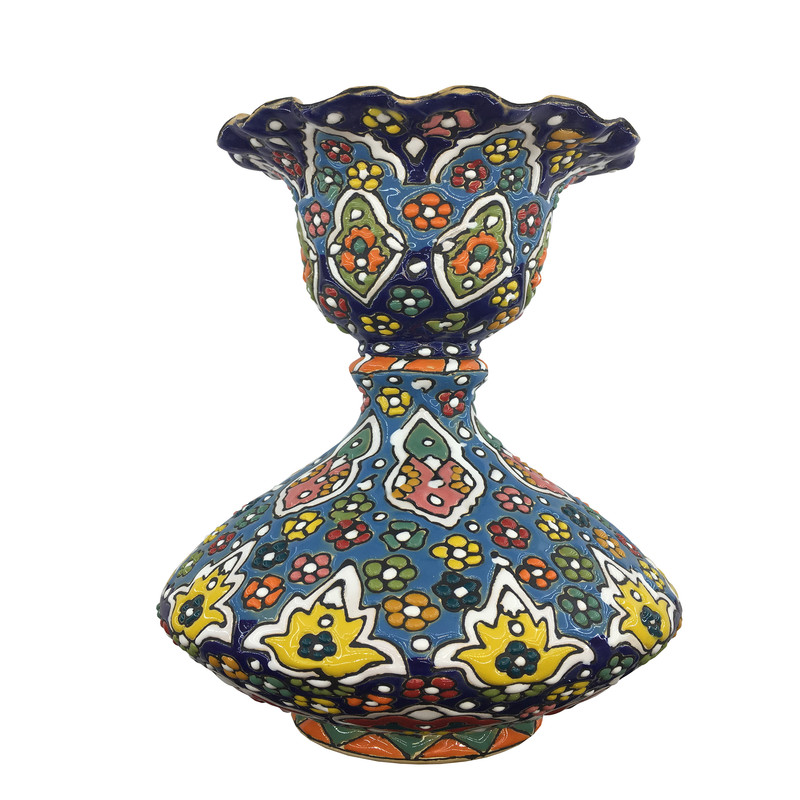 گلدان میناکاری سفالی کد 315g