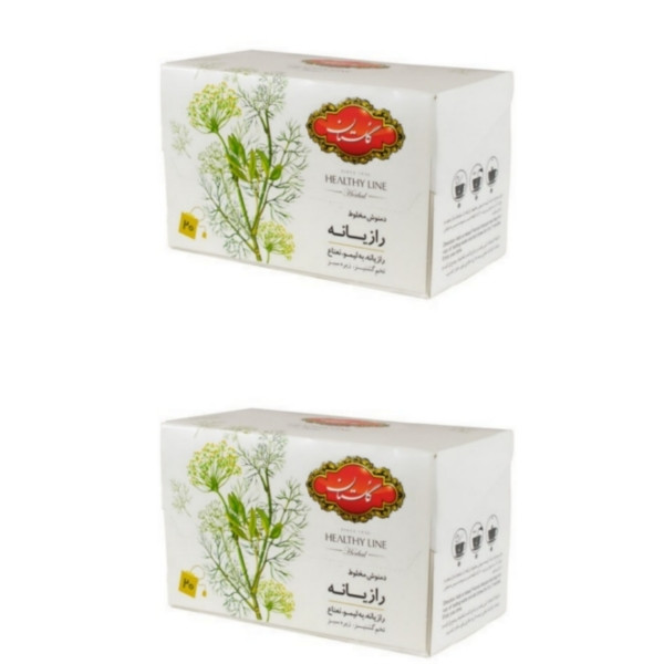 دمنوش گیاهی رازیانه گلستان  2 بسته 20 عددی