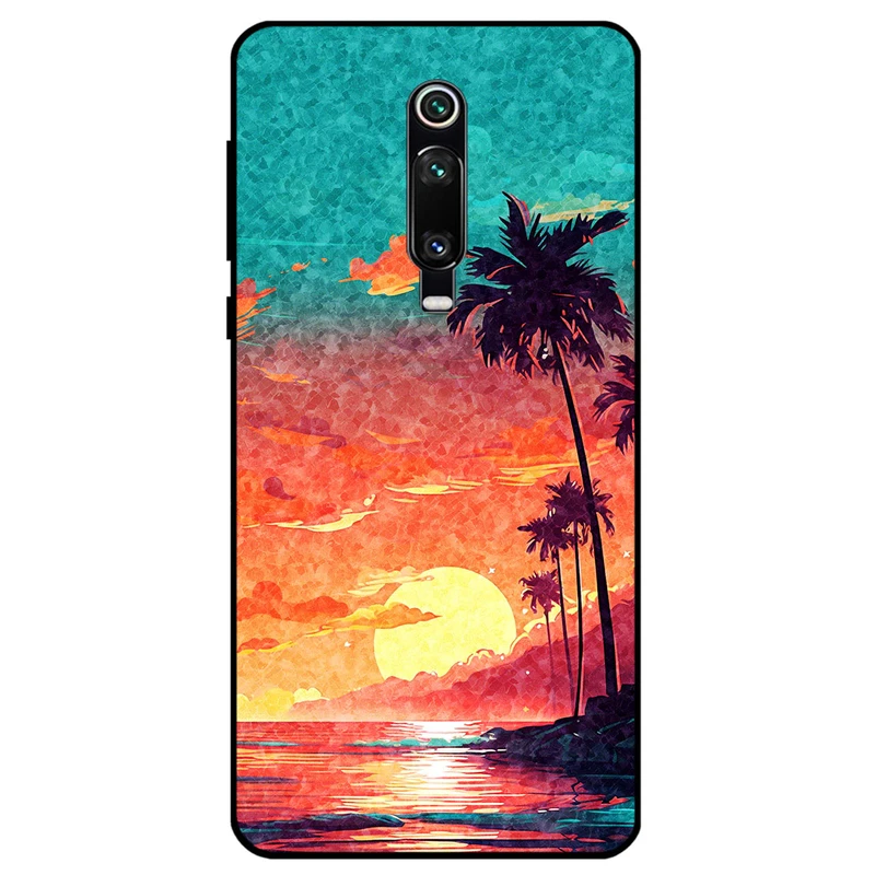 کاور مگافون طرح تابستان مدل 8000 مناسب برای گوشی موبایل شیائومی Redmi K20 / K20 Pro 	