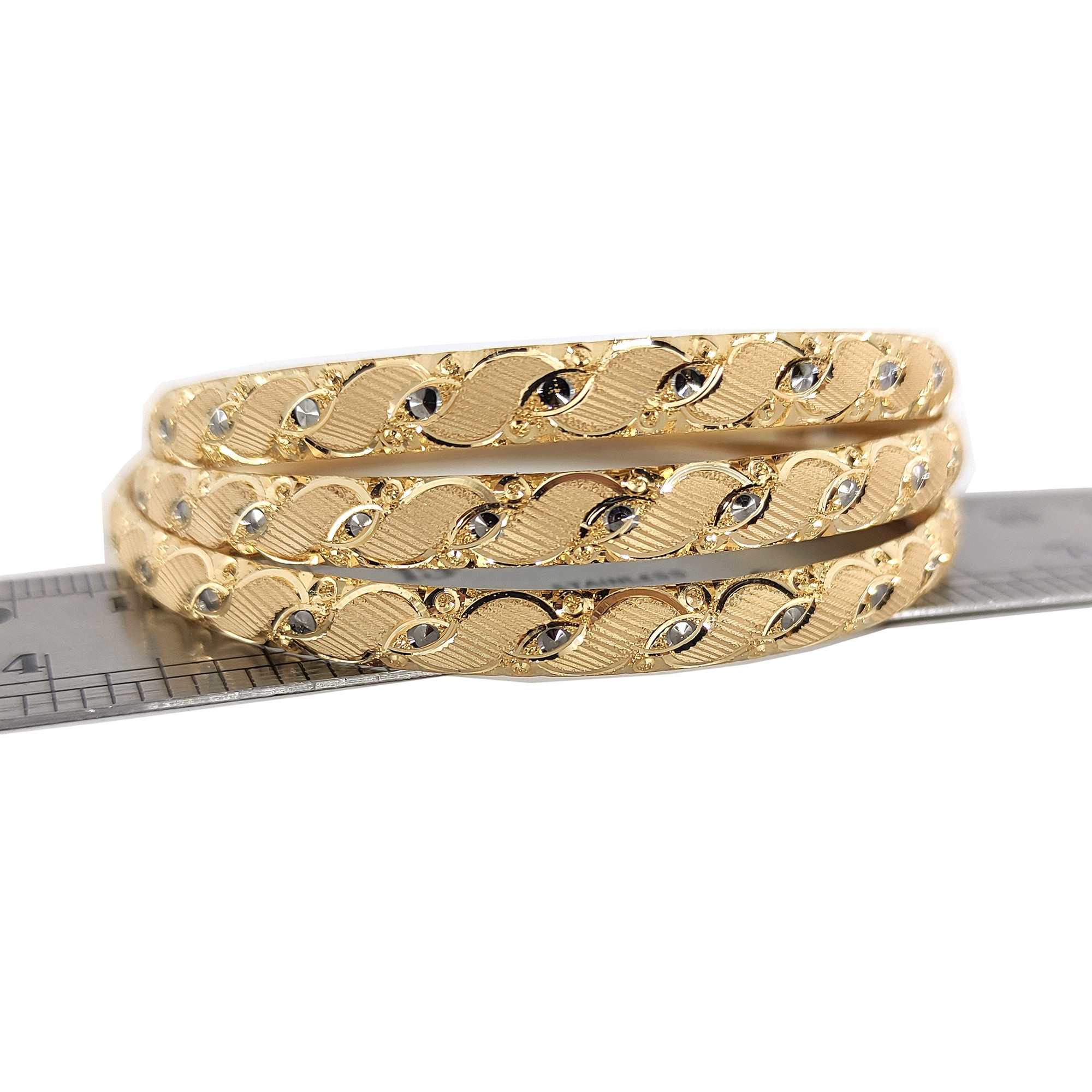 النگو طلا 18 عیار زنانه طلا و جواهر سازی افرا مدل تراش 474