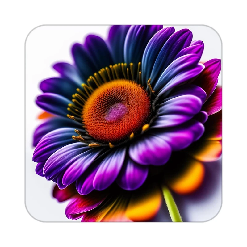 زیر لیوانی کاکتی طرح گل مدل mp17594