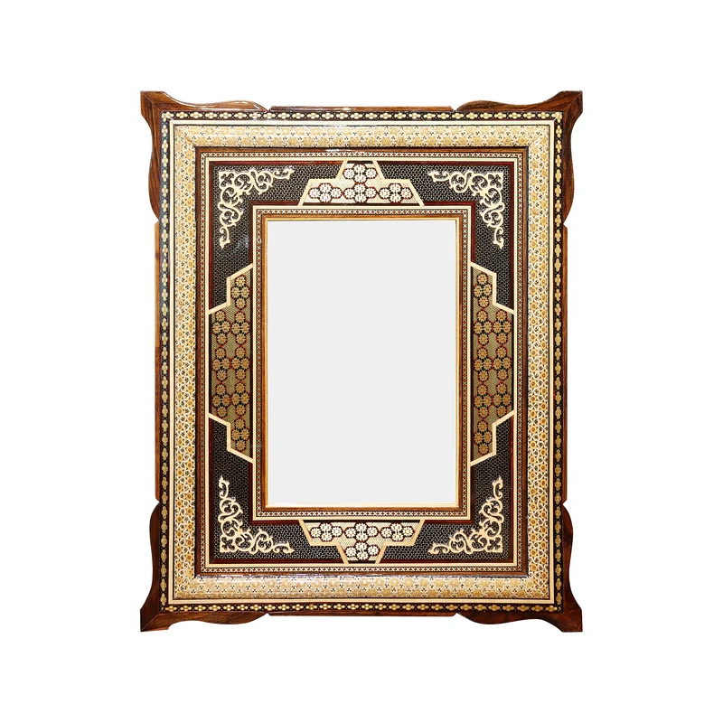 قاب عکس خاتم کاری چوبی صنایع دستی فاخر کد 53p45in2819-e102-A4