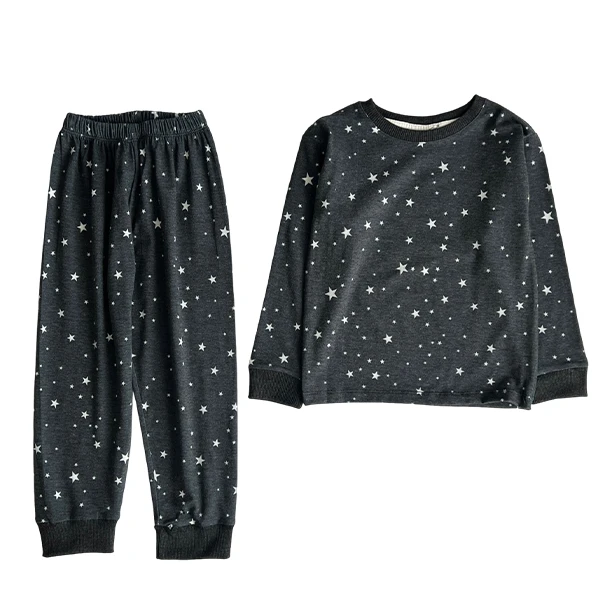 ست تی‌شرت آستین بلند و شلوار راحتی پسرانه مدل ستاره