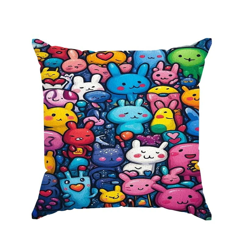 کوسن پاد آفرین مدل فانتزی طرح عروسکی کارتونی کد p2986 سایز 30*30 سانتی متر 