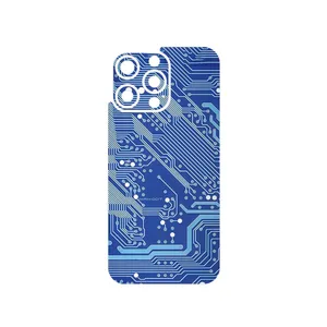 MAHOOT Blue_Printed_Circuit_Board Cover Sticker for Apple iPhone 15 Pro Max
