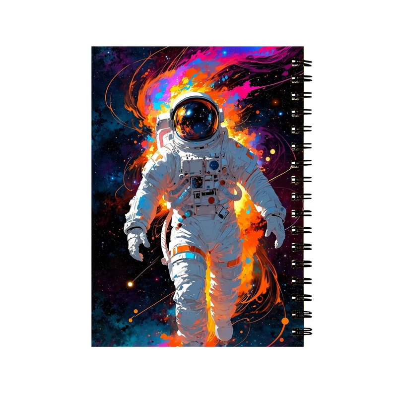 دفتر مشق 50 برگ طرح آدم فضایی کد 201