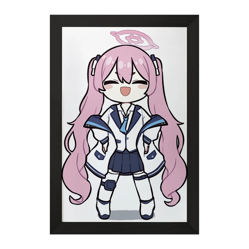 تابلو خندالو مدل بازی آرشیو آبی (Blue Archive) کد 34291