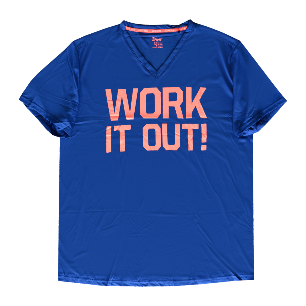 تی شرت ورزشی مردانه کرویت مدل work it out