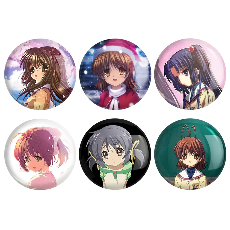 مگنت خندالو طرح انیمه کلند Clenned کد 1369A مجموعه 6 عددی