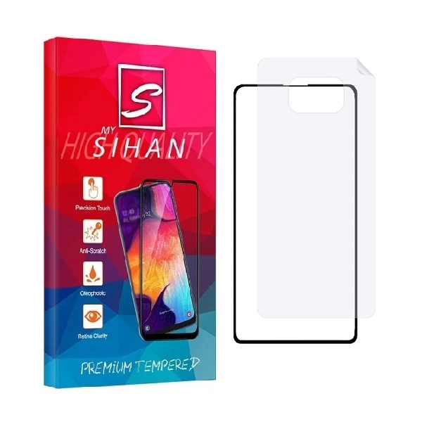 محافظ صفحه نمایش مای سیحان مدل 2FN مناسب برای گوشی موبایل شیائومی Poco X3 Pro به همراه محافظ پشت گوشی