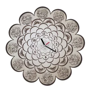 ساعت دیواری طرح مذهبی مدل گل داودی