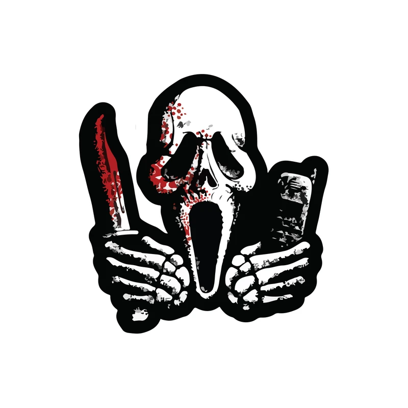 برچسب لپ تاپ پویا مارکت طرح جیغ کد 1639