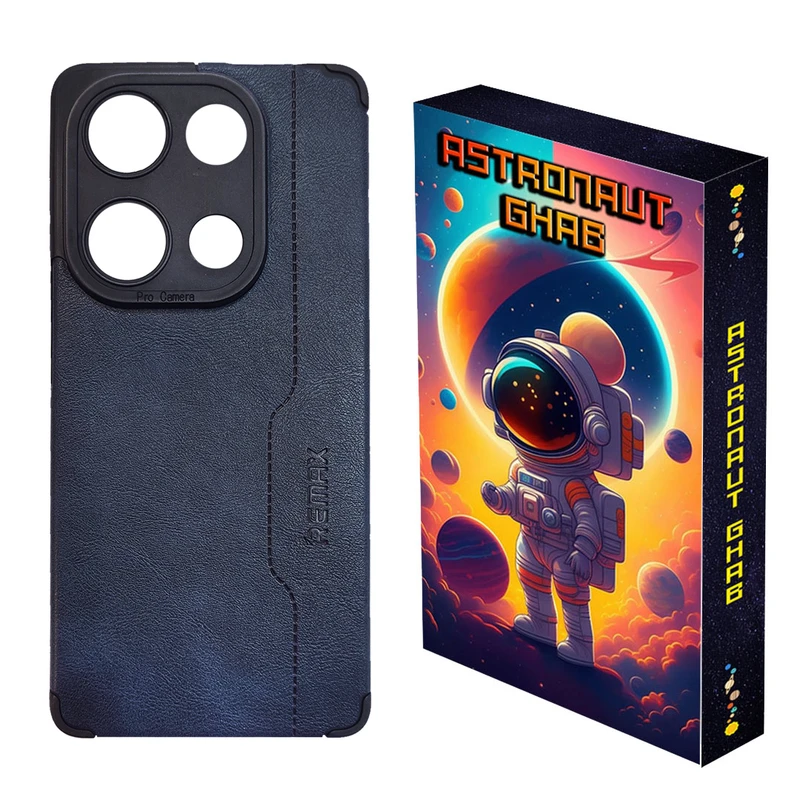 کاور استرونات قاب مدل چرم مناسب برای گوشی موبایل شیائومی Redmi Note 13 Pro 4G / Poco M6 Pro 4G