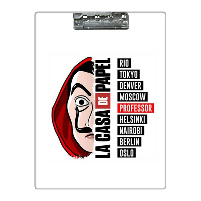 تخته شاسی طرح سریال خانه کاغذی کد 2224781 سایز A4