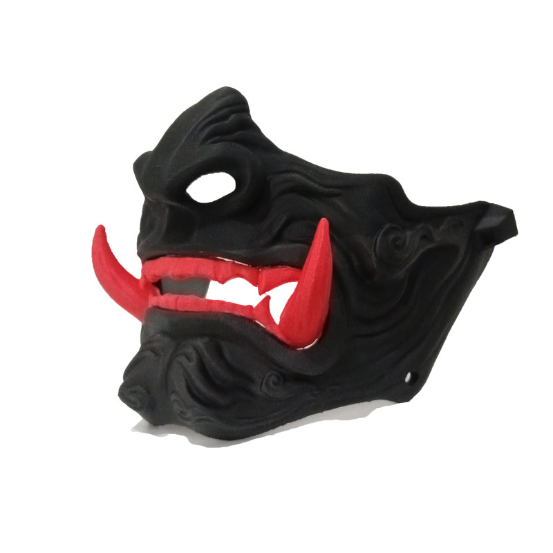 ماسک ایفای نقش مدل سامورایی شاخ دار