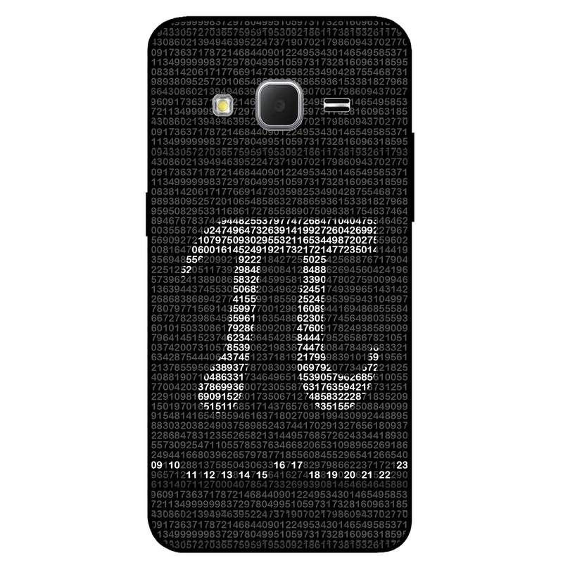 کاور مگافون طرح عدد پی مدل 7240 مناسب برای گوشی موبایل سامسونگ Galaxy J3 2015 