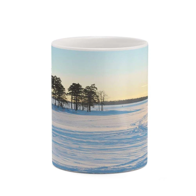 ماگ کاکتی مدل منظره برفی کد mgh18520