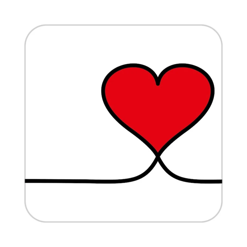 زیر لیوانی کاکتی طرح عاشقانه مدل mp38500