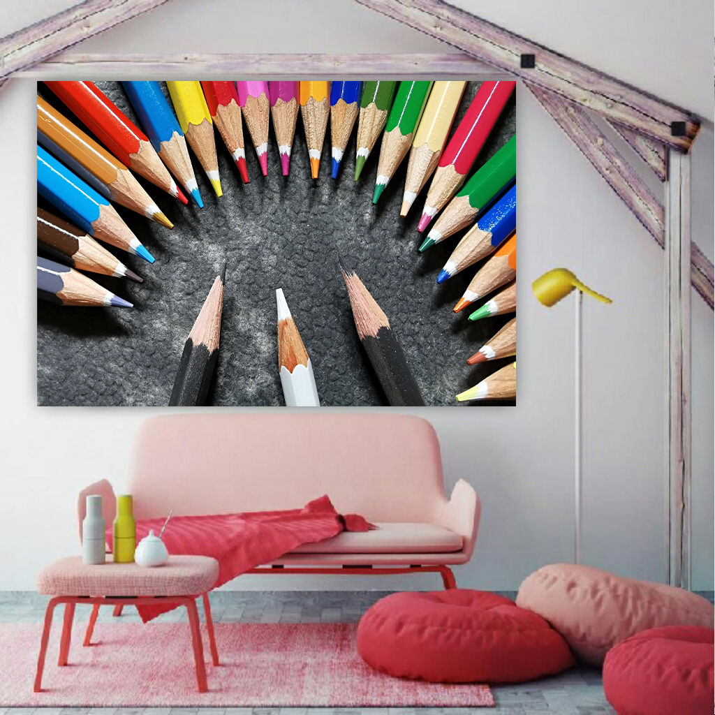 پوستر طرح مداد رنگی کد AR18920