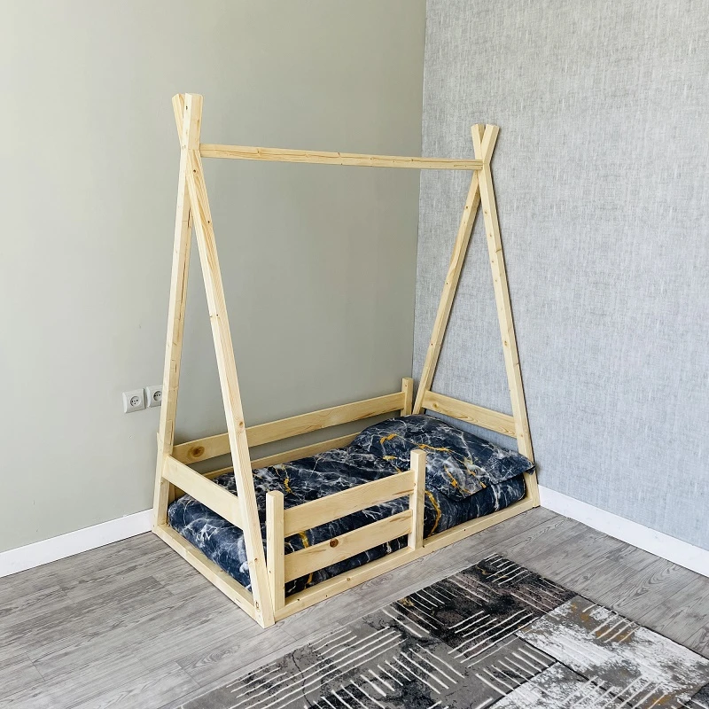 تختخواب کودک روستیک دکور مدل sd100 سایز 140x80 سانتی متر