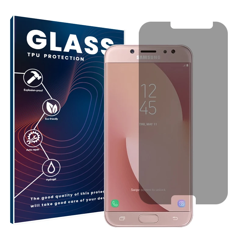 محافظ صفحه نمایش حریم شخصی گلس مدل Resistant مناسب برای گوشی موبایل سامسونگ Galaxy J7 Pro
